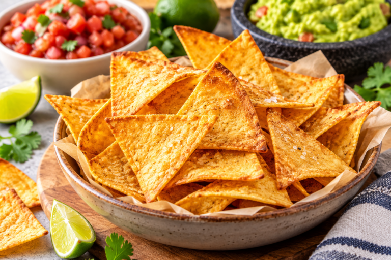 Crispy Baked Tortilla Chips Recipe