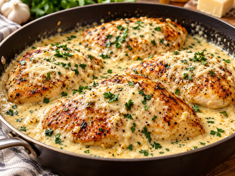 Creamy Garlic Parmesan Chicken Recipe