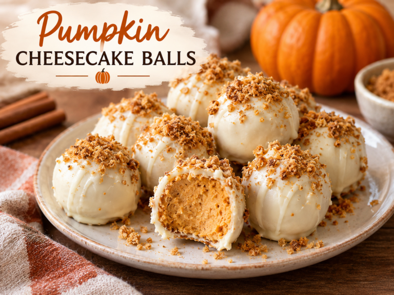 Pumpkin Cheesecake Balls