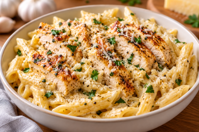 Garlic Parmesan Chicken Pasta